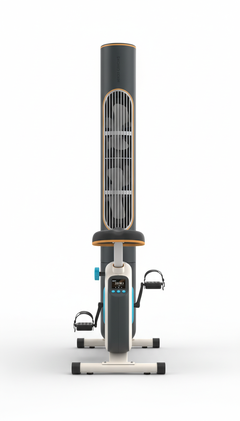 Vertical Tower Fan Exercise Bike