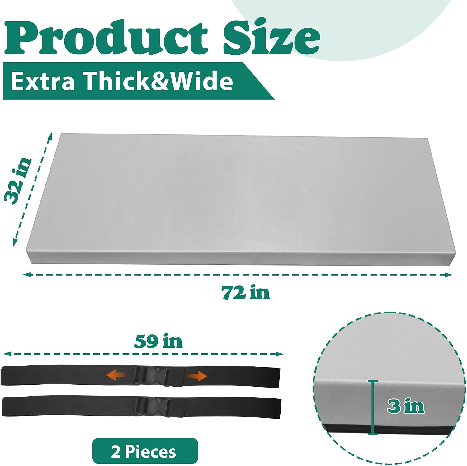 Extra Thick Non Slip Foam Yoga Mat