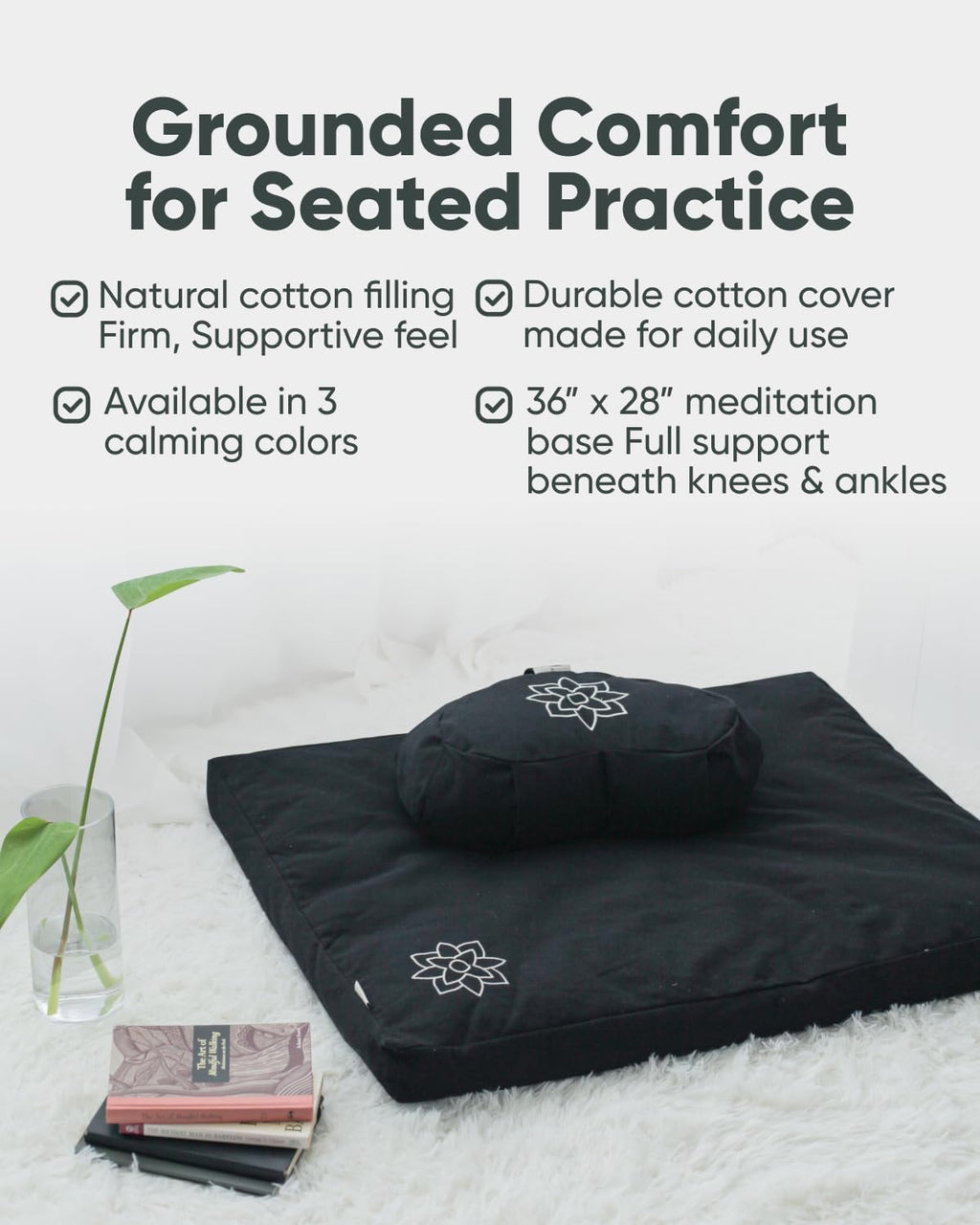 Mindful Modern Rectangular Zabuton Mat