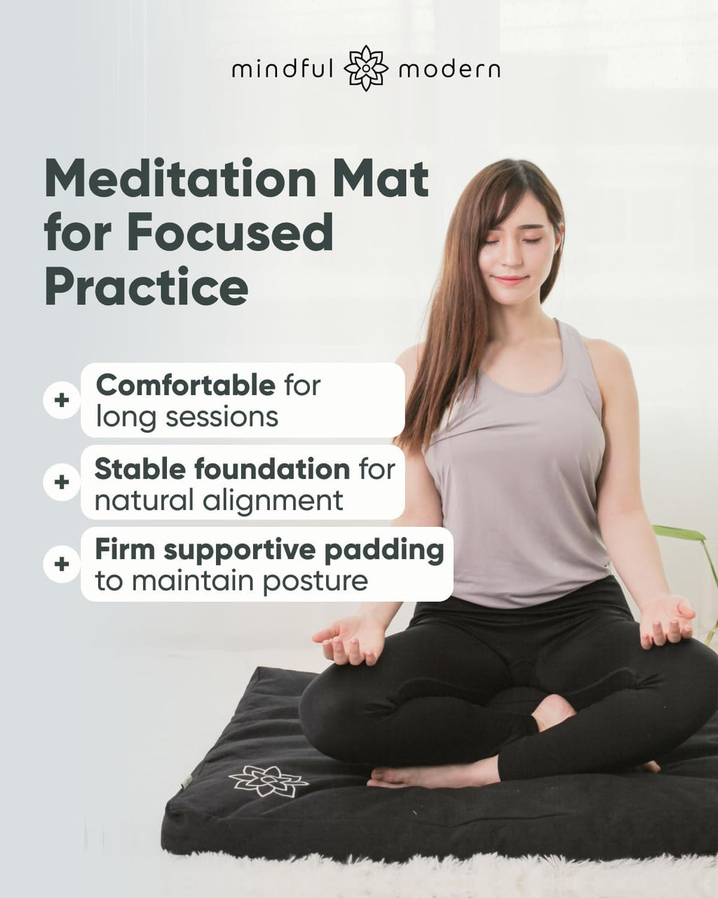 Mindful Modern Rectangular Zabuton Mat