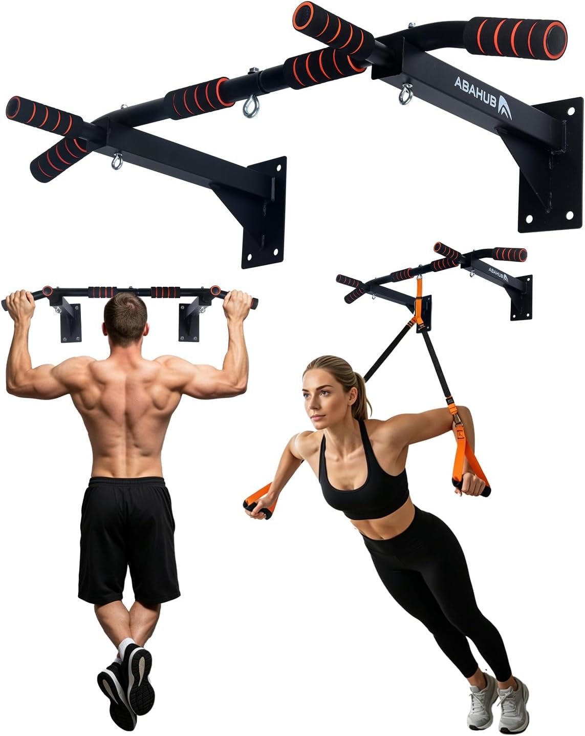 Abahub Multi Grip Wall Pull Up Bar