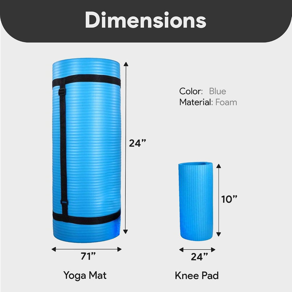 BalanceFrom Thick Non Slip Foam Yoga Mat