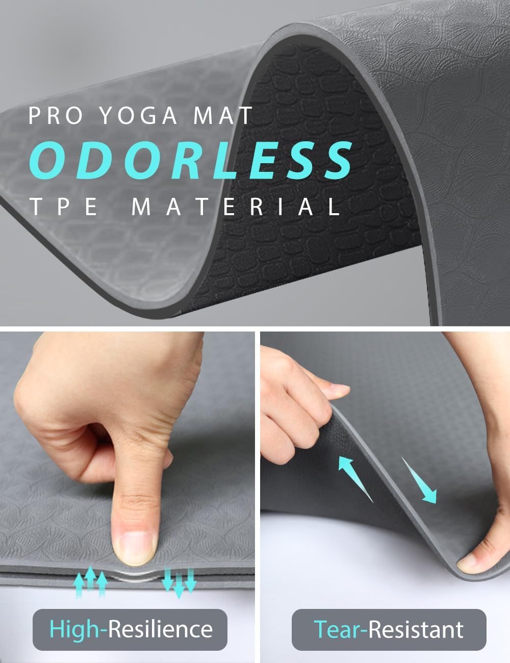 Double Sided Non Slip TPE Yoga Mat