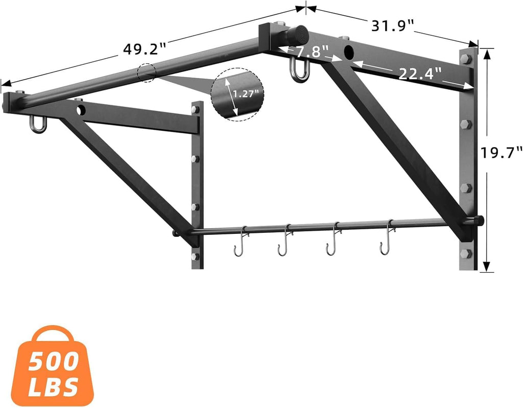 Heavy Duty Wall Mount Pull Up Bar