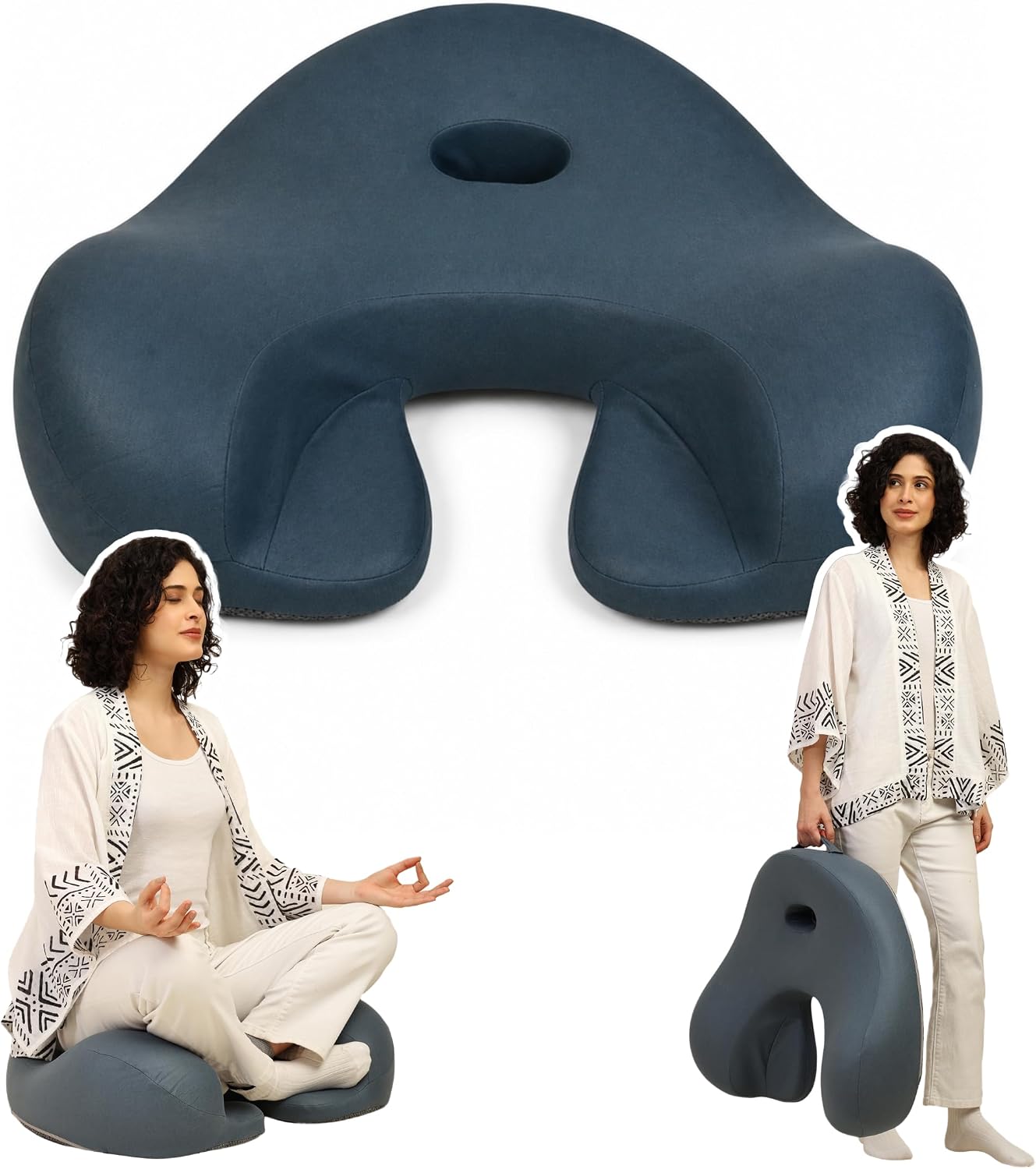 Ergonomic Meditation Cushion with Foot Rest