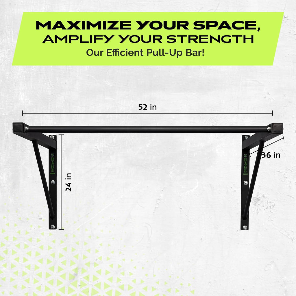 Rage Fitness Heavy Duty Wall Pull Up Bar