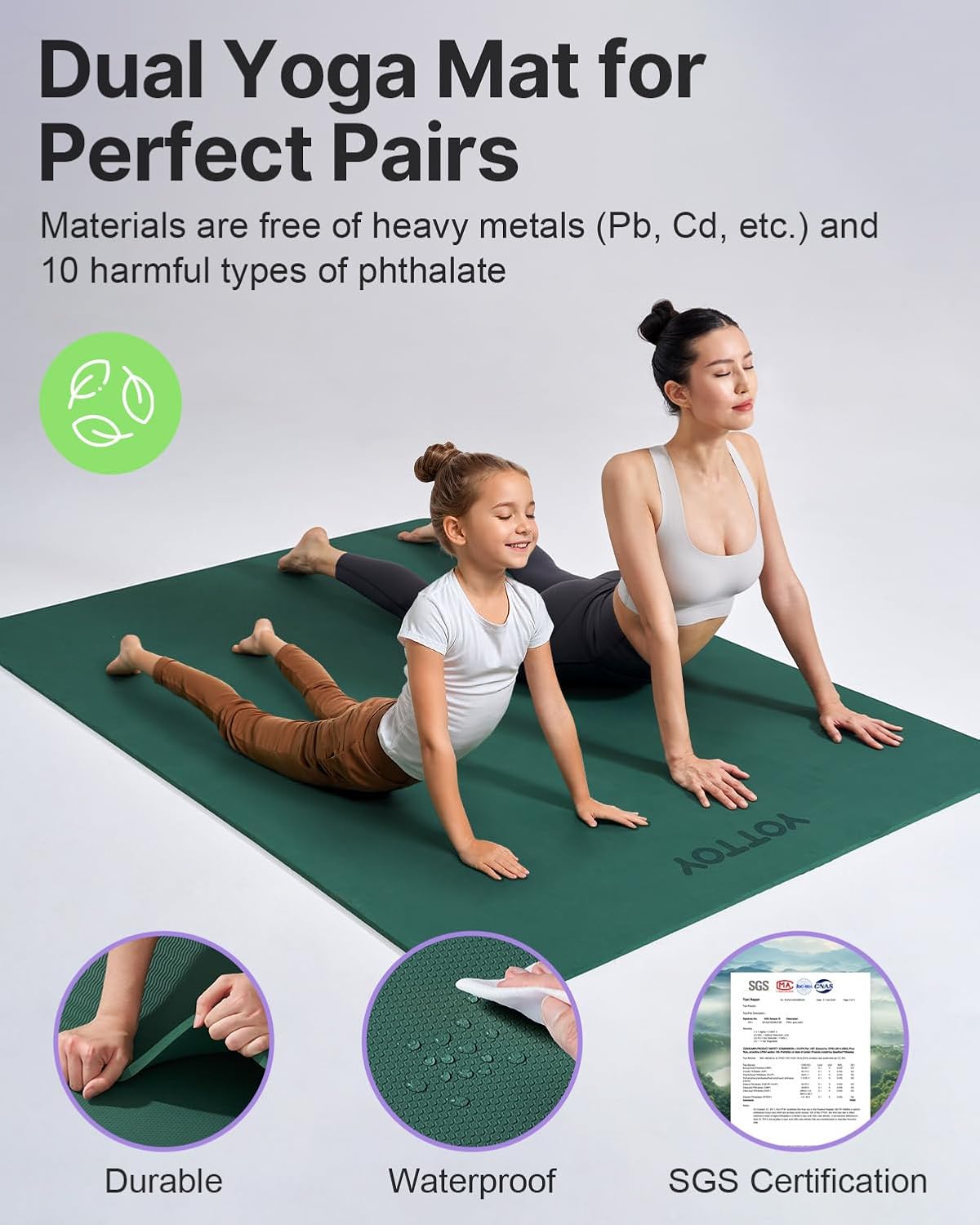 Extra Wide Non Slip TPE Yoga Mat