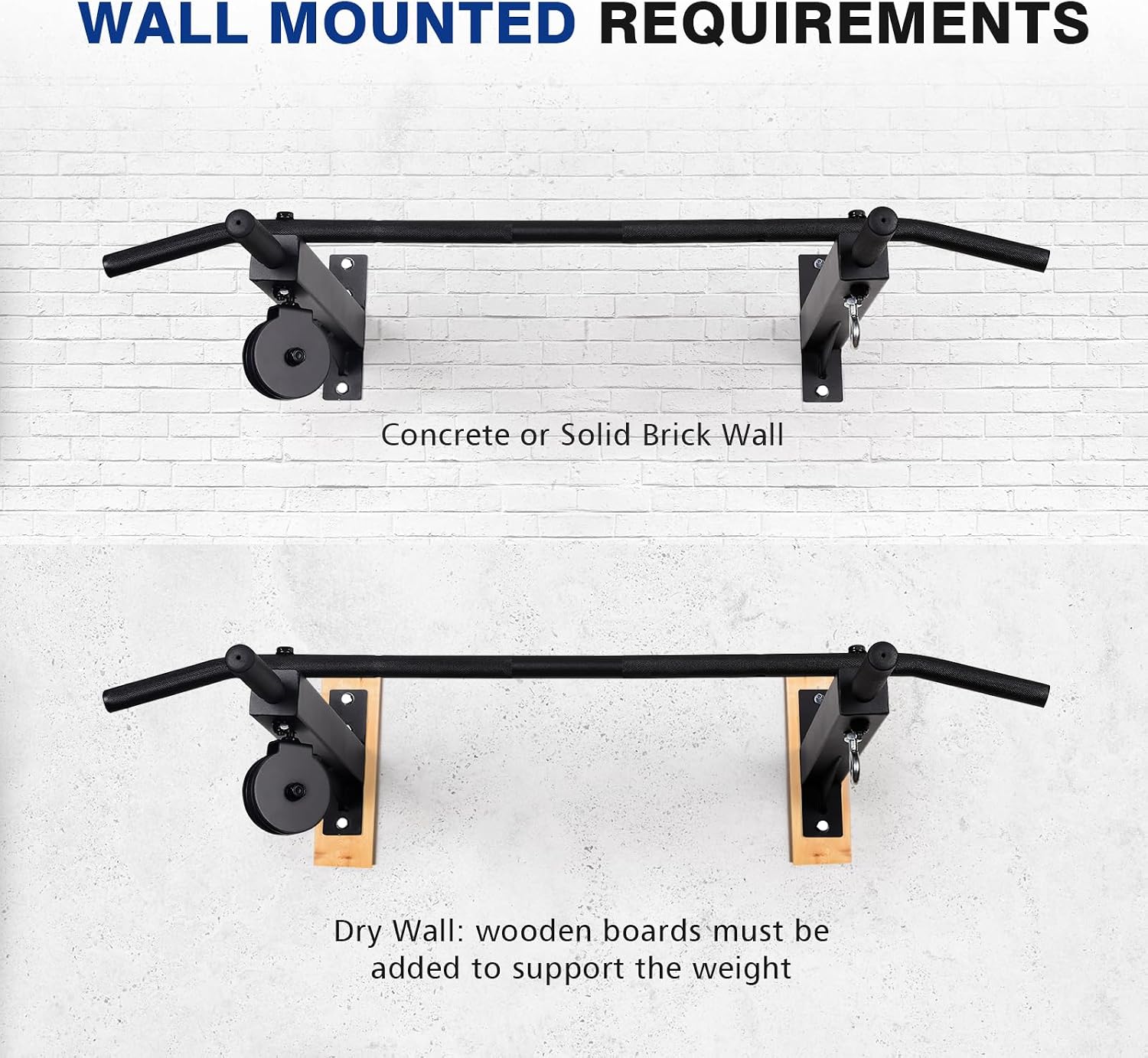LIONSCOOL Pulley Wall Pull Up Bar