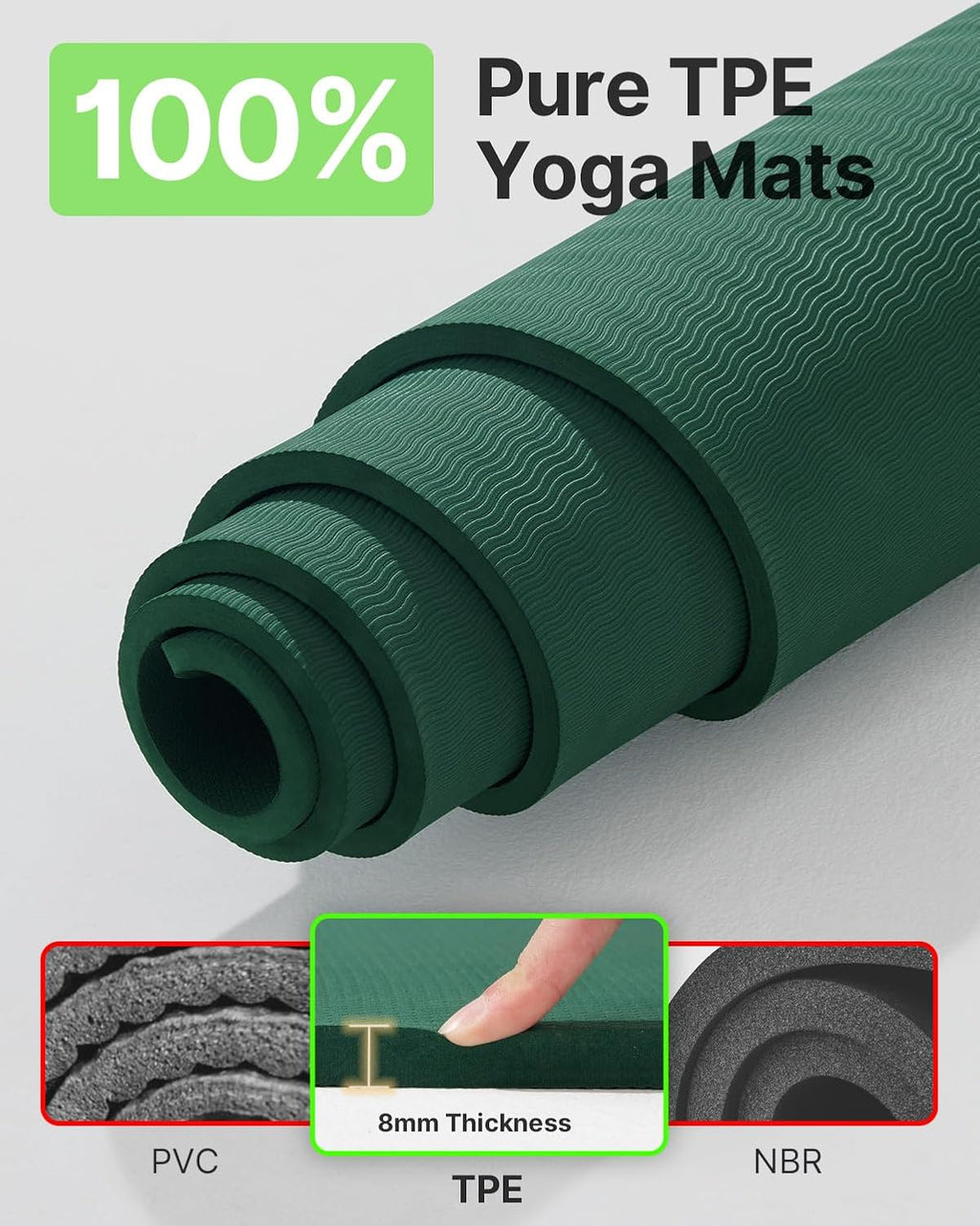 Extra Wide Non Slip TPE Yoga Mat