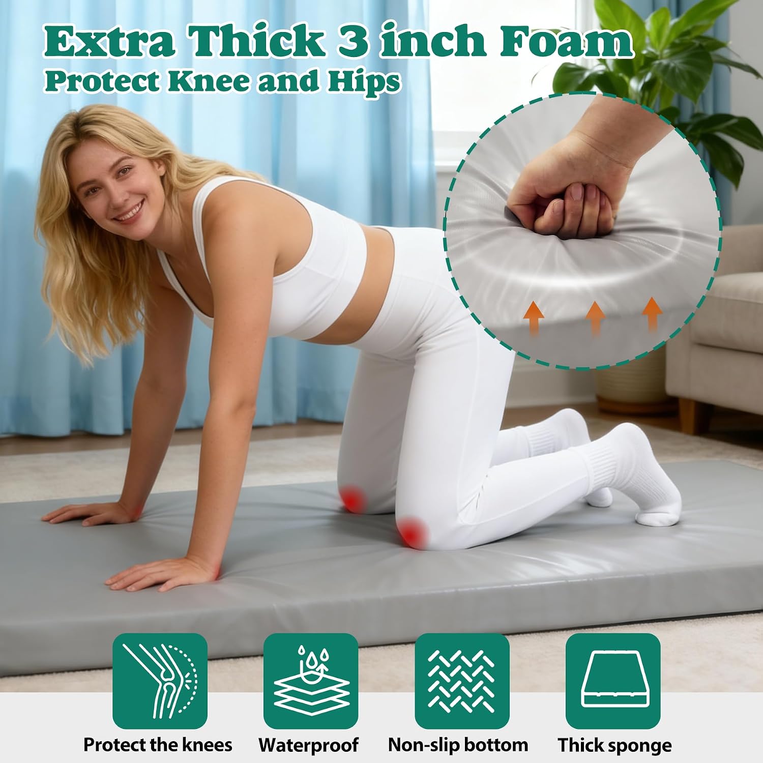 Extra Thick Non Slip Foam Yoga Mat