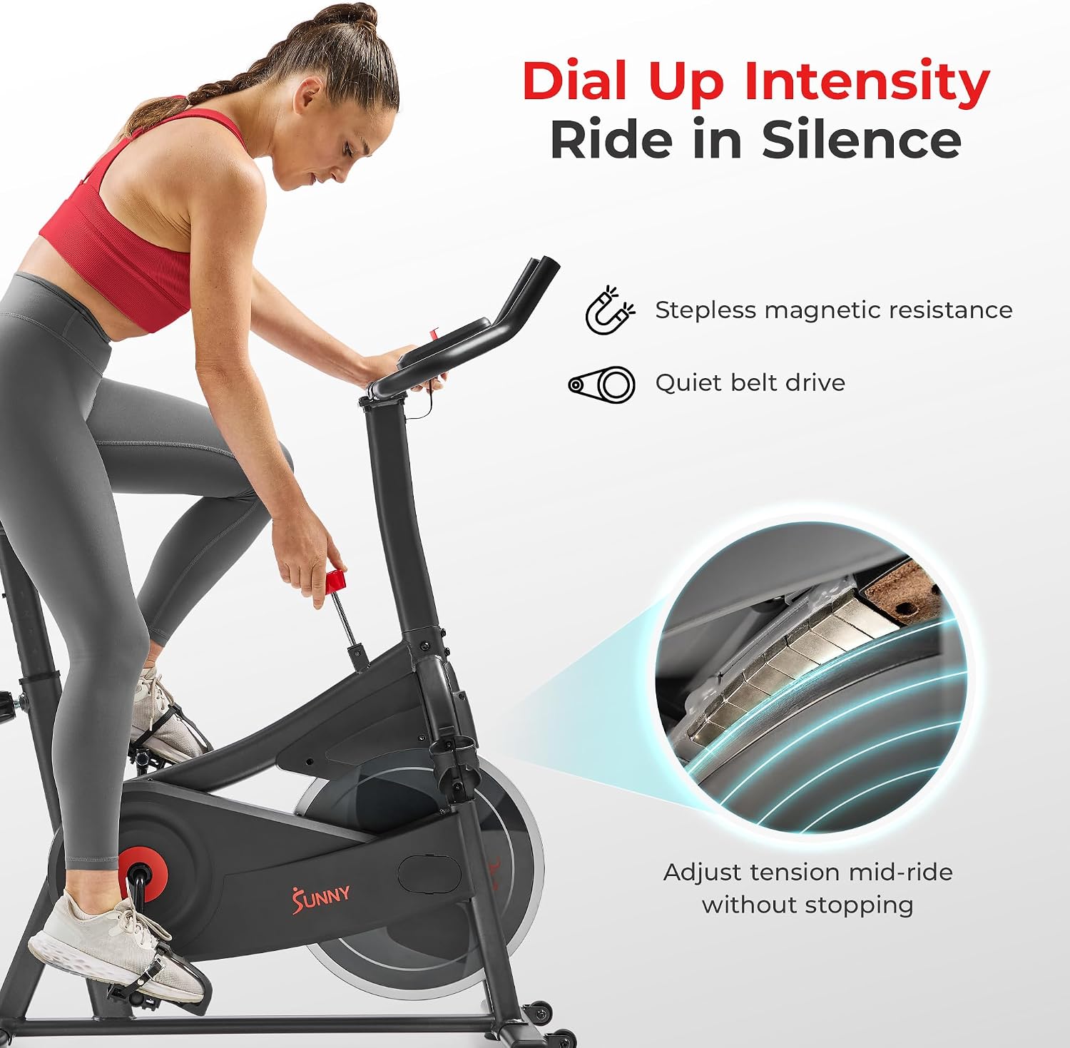 Sunny Smart Magnetic Indoor Cycling Bike