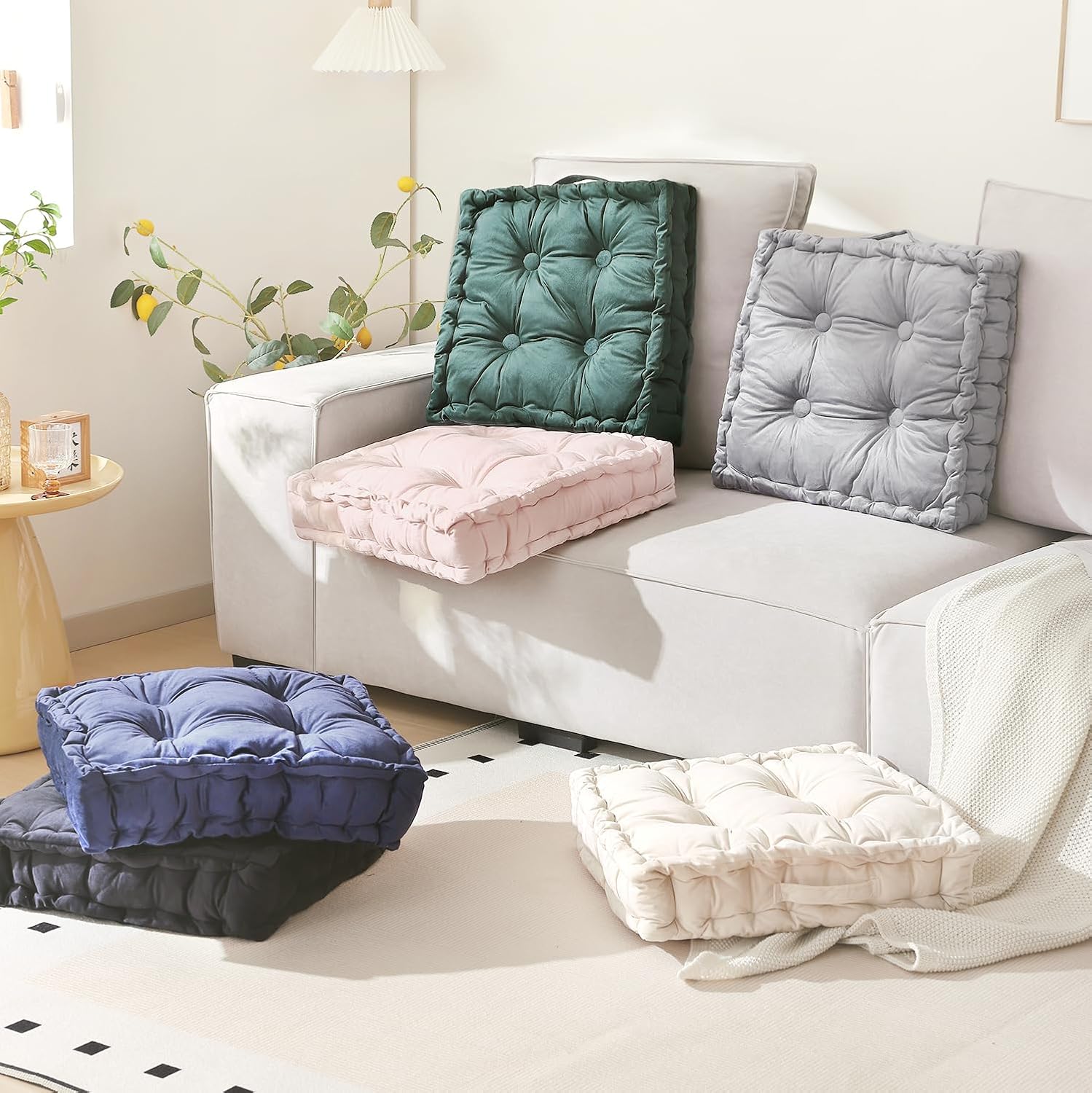 Square Memory Foam Floor Meditation Pillow