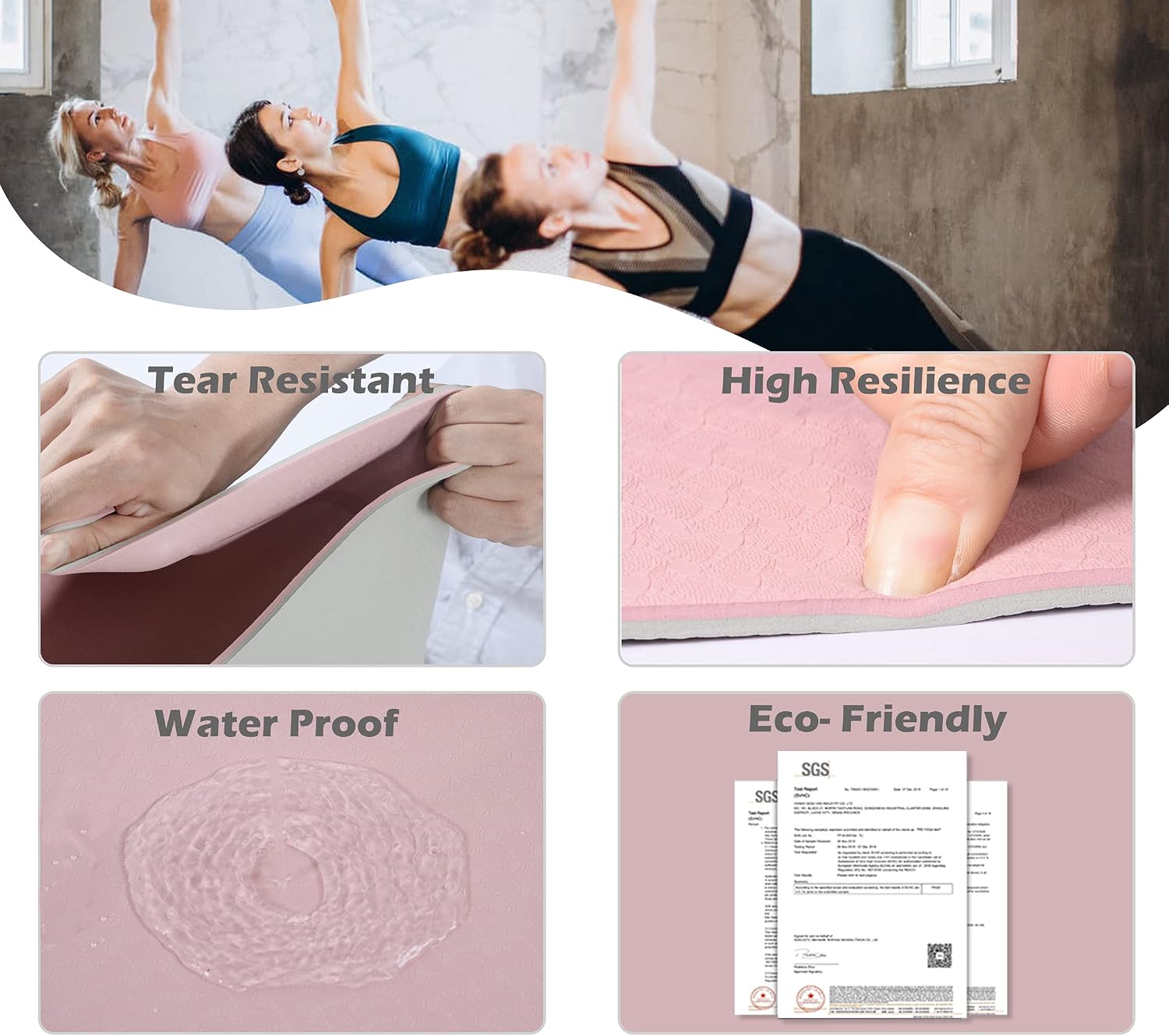 Eco Friendly Non Slip Yoga Mat