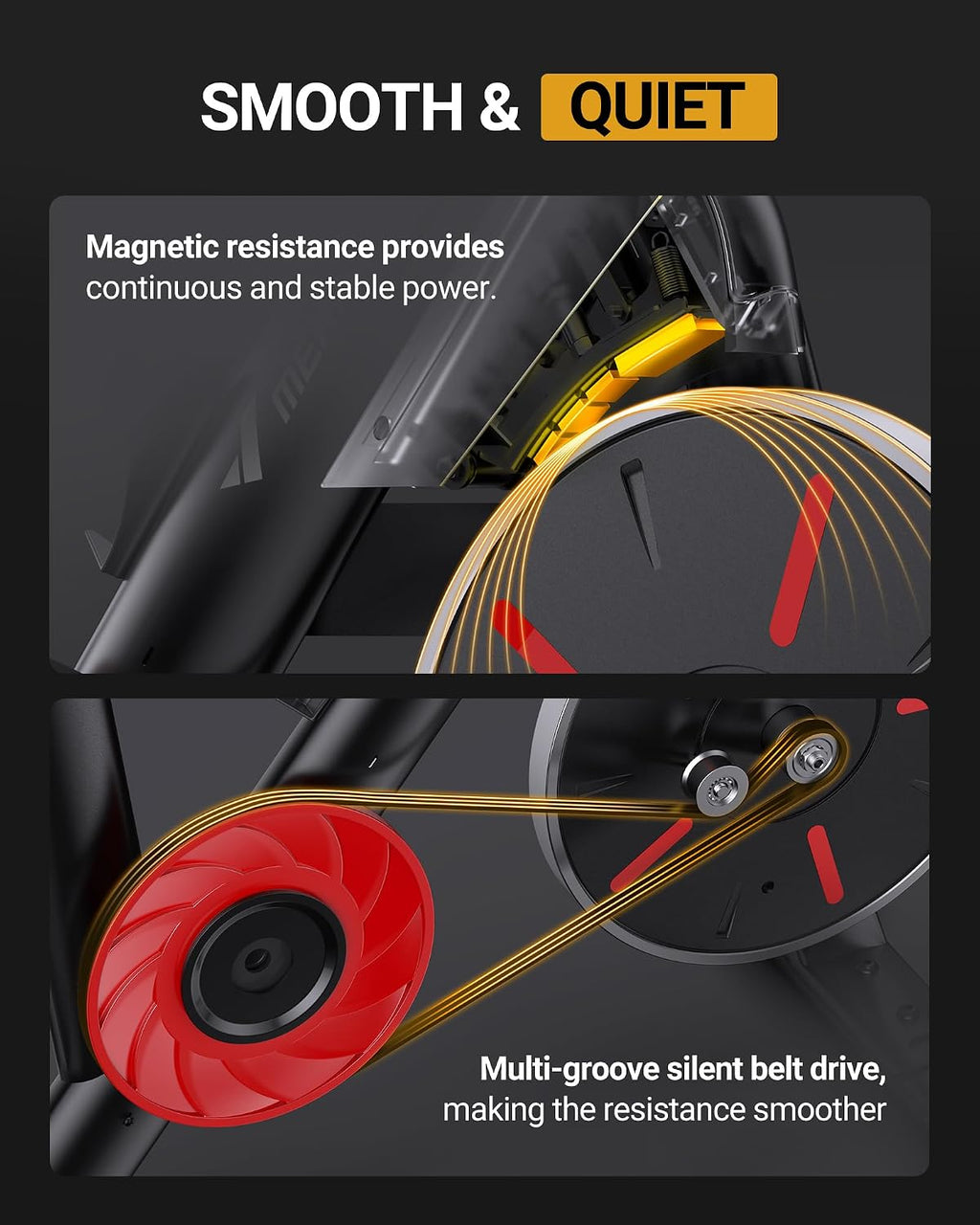 Merach Magnetic App Stationary Bike