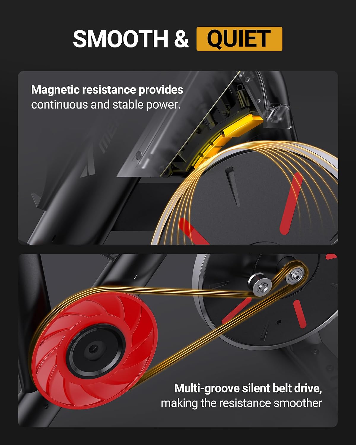 Merach Magnetic App Stationary Bike