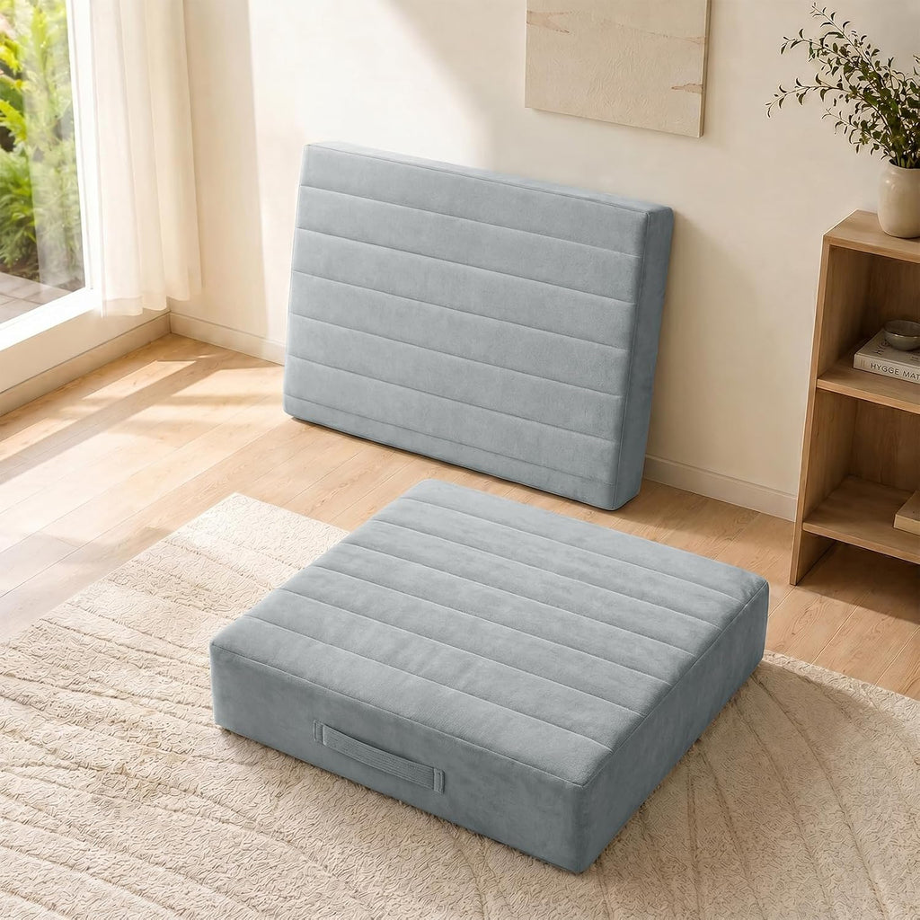2Pcs High Density Foam Floor Pillow
