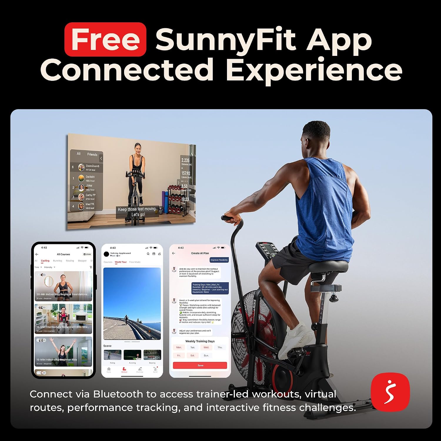 Sunny Smart Fan Bike SF-B223018