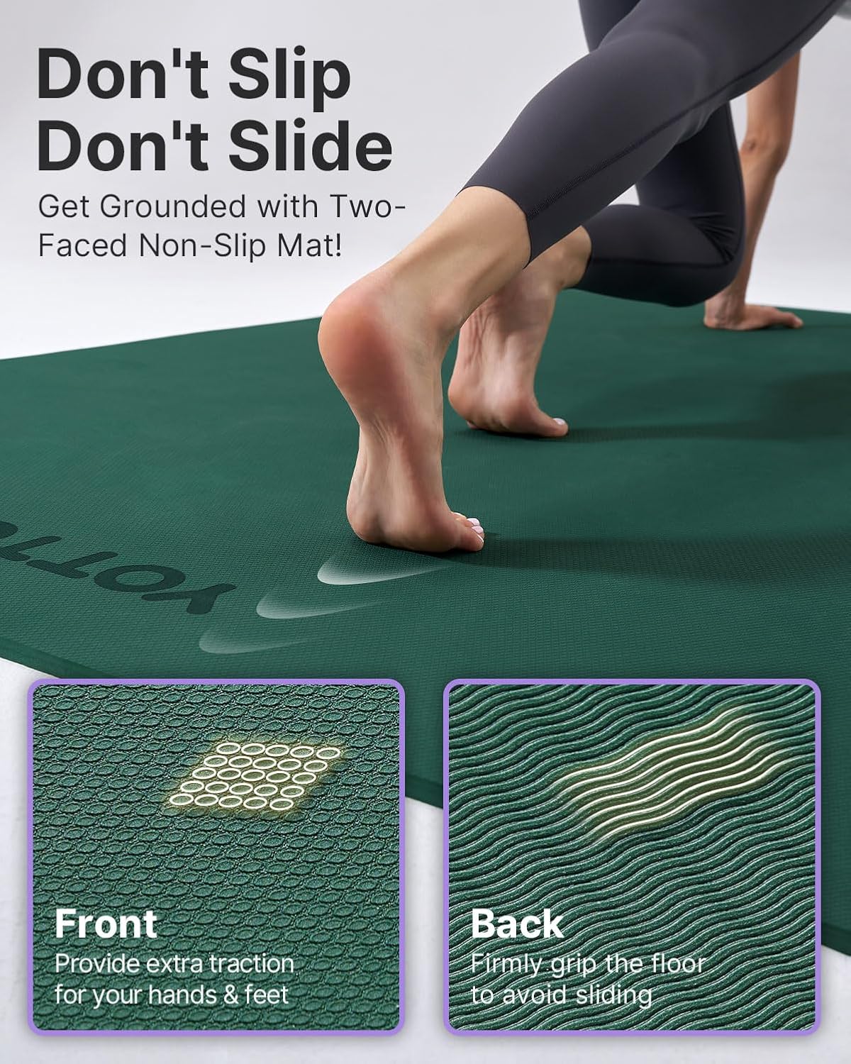 Extra Wide Non Slip TPE Yoga Mat