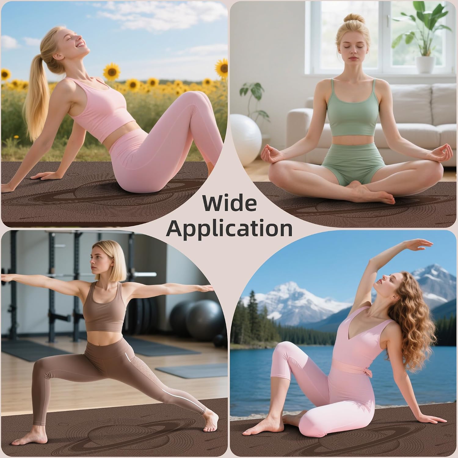 Oversized Non Slip Yoga Mat