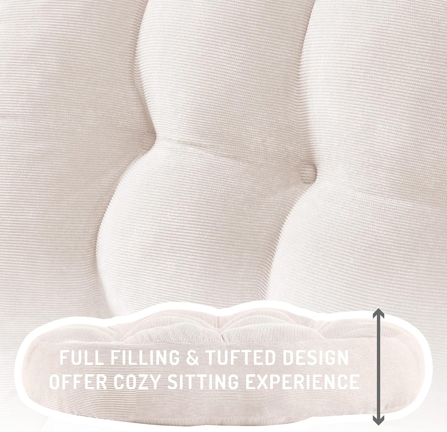 2pc Round Corduroy Meditation Pillows