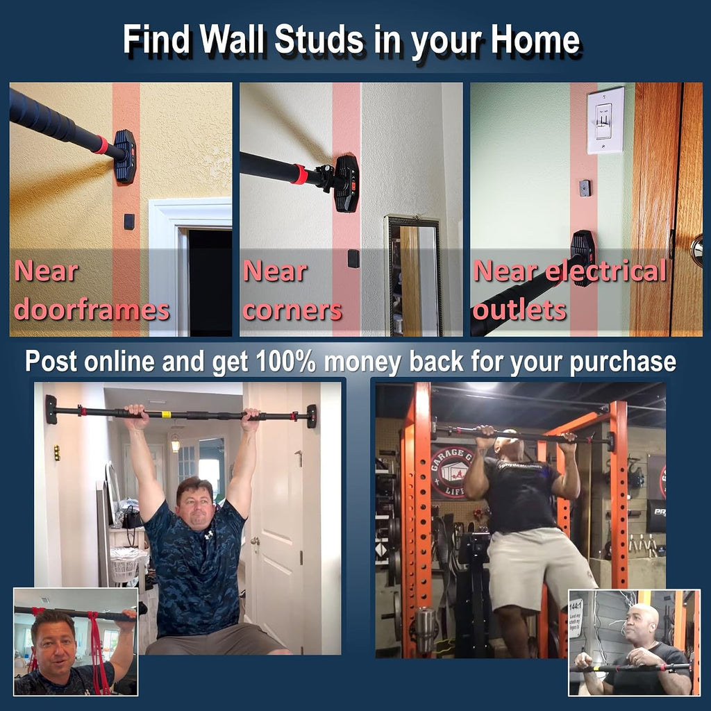 No Screw Doorway Pull Up Bar Set