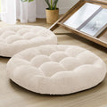 2pc Round Corduroy Meditation Pillows