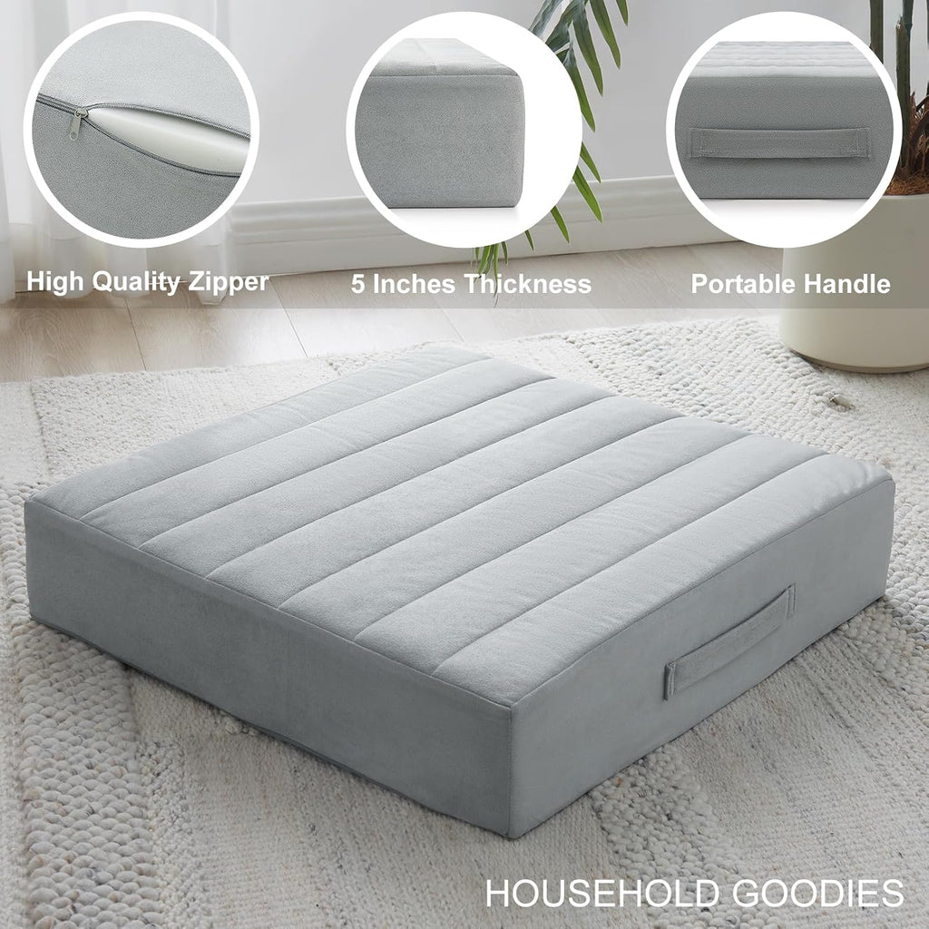 2Pcs High Density Foam Floor Pillow