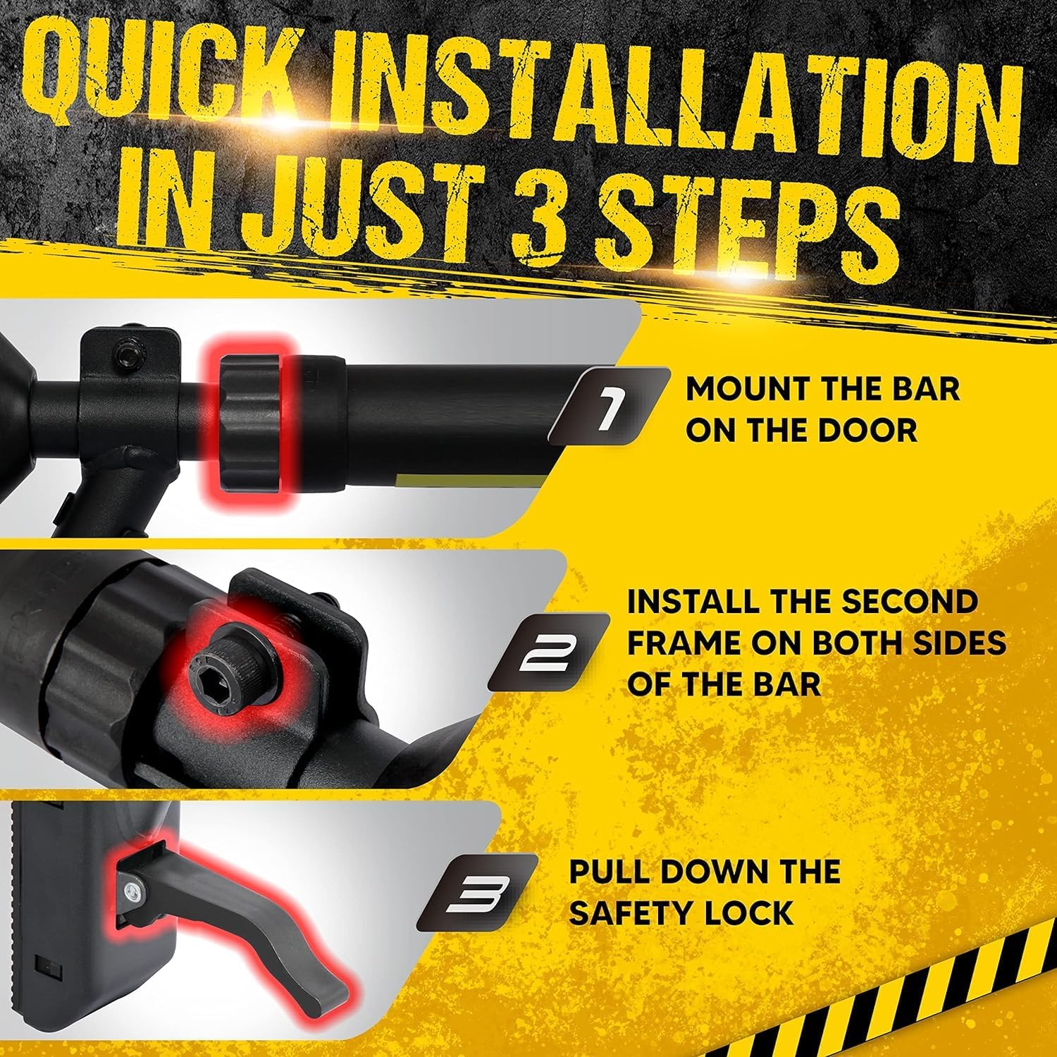 Dual Lock Wall Pull Up Bar