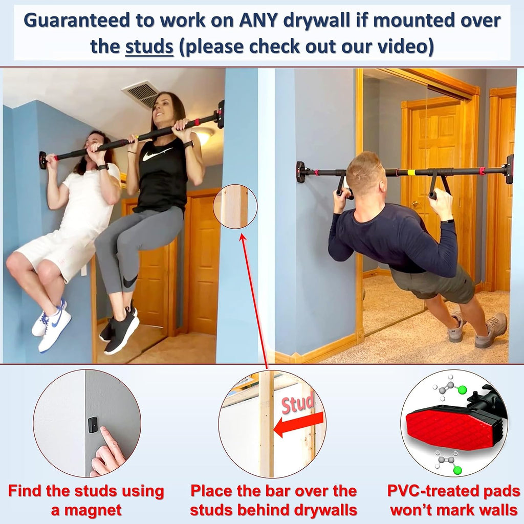 No Screw Doorway Pull Up Bar Set