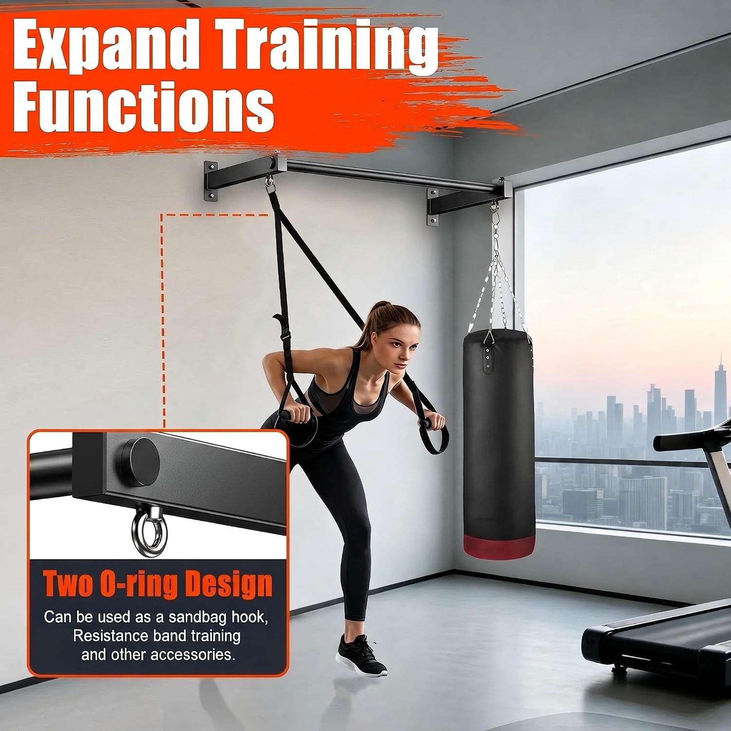 Heavy Duty Wall Mount Pull Up Bar