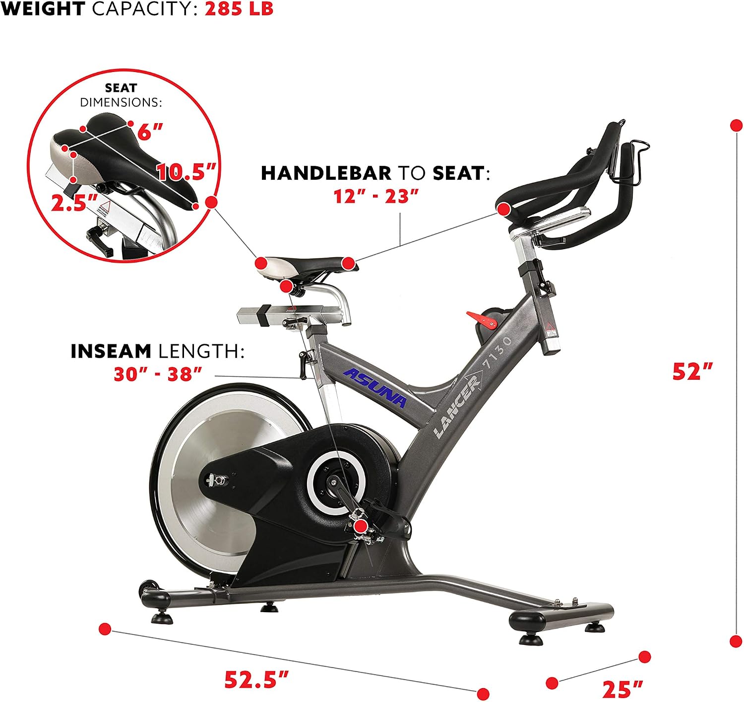 ASUNA Magnetic Indoor Cycling Bike
