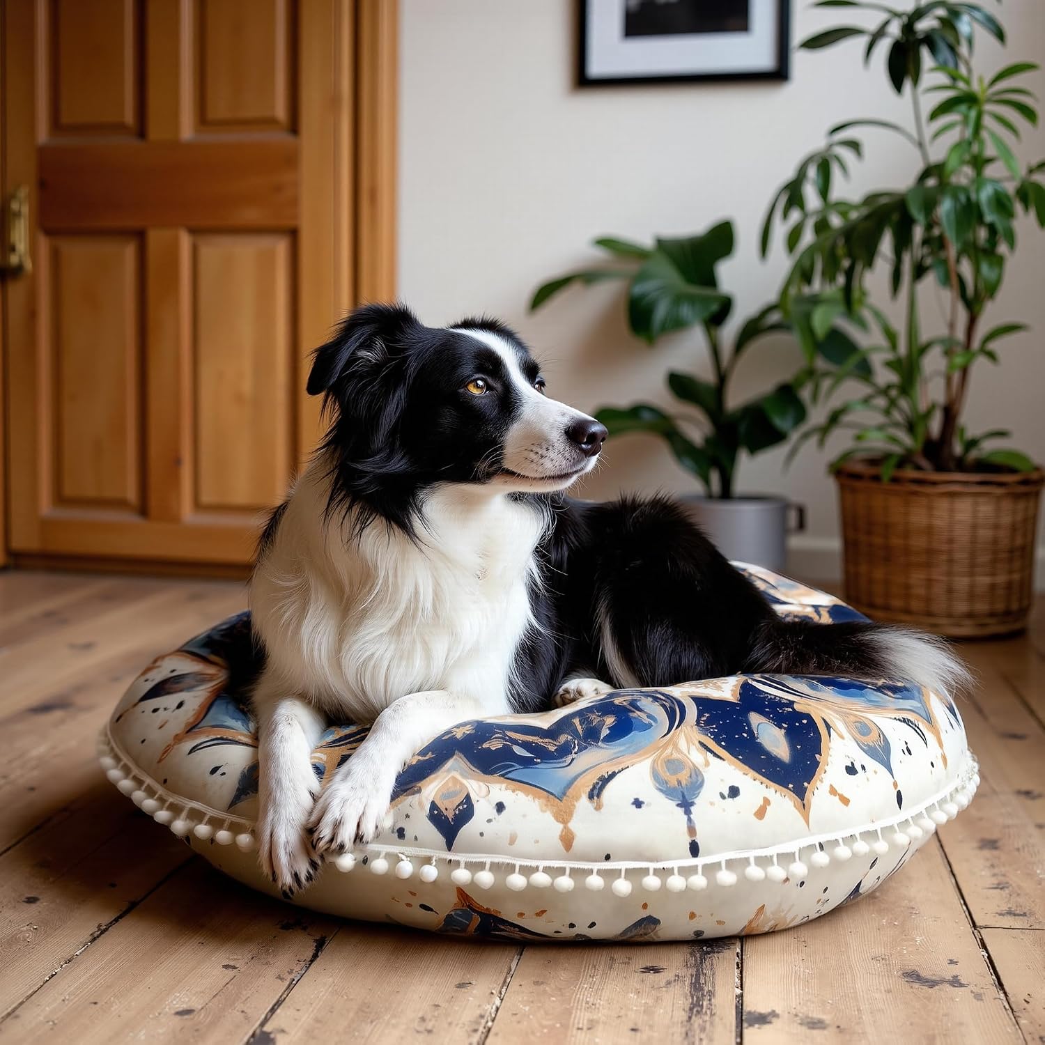 Round Mandala Meditation Cushion