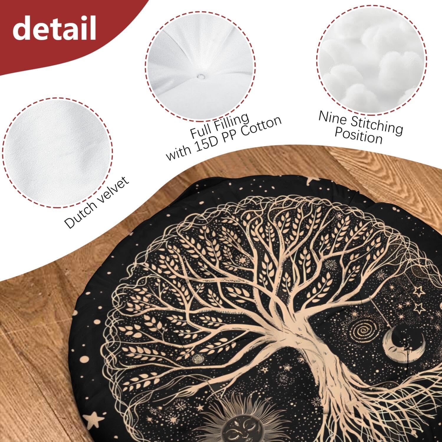 Memory Foam Meditation Floor Pillow