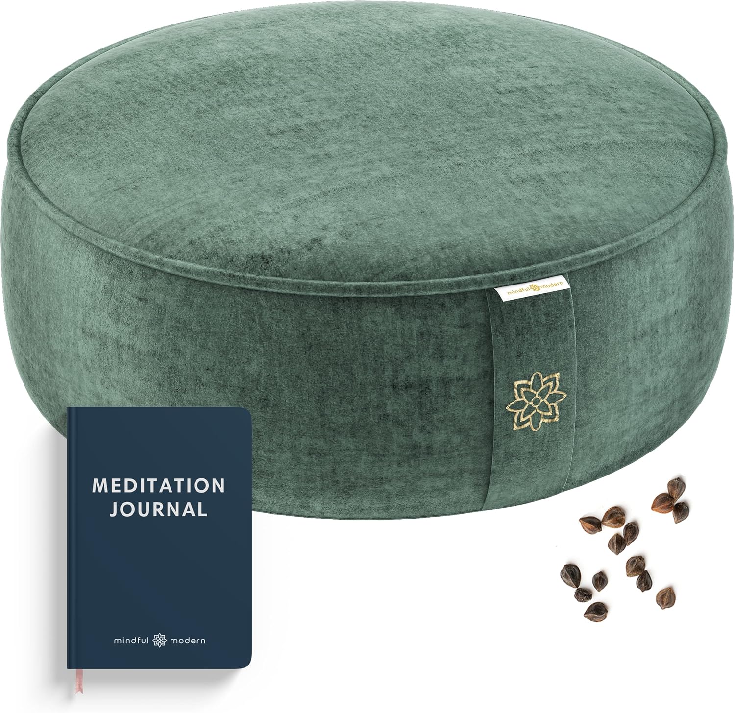 Mindful Modern Velvet Round Zafu Cushion