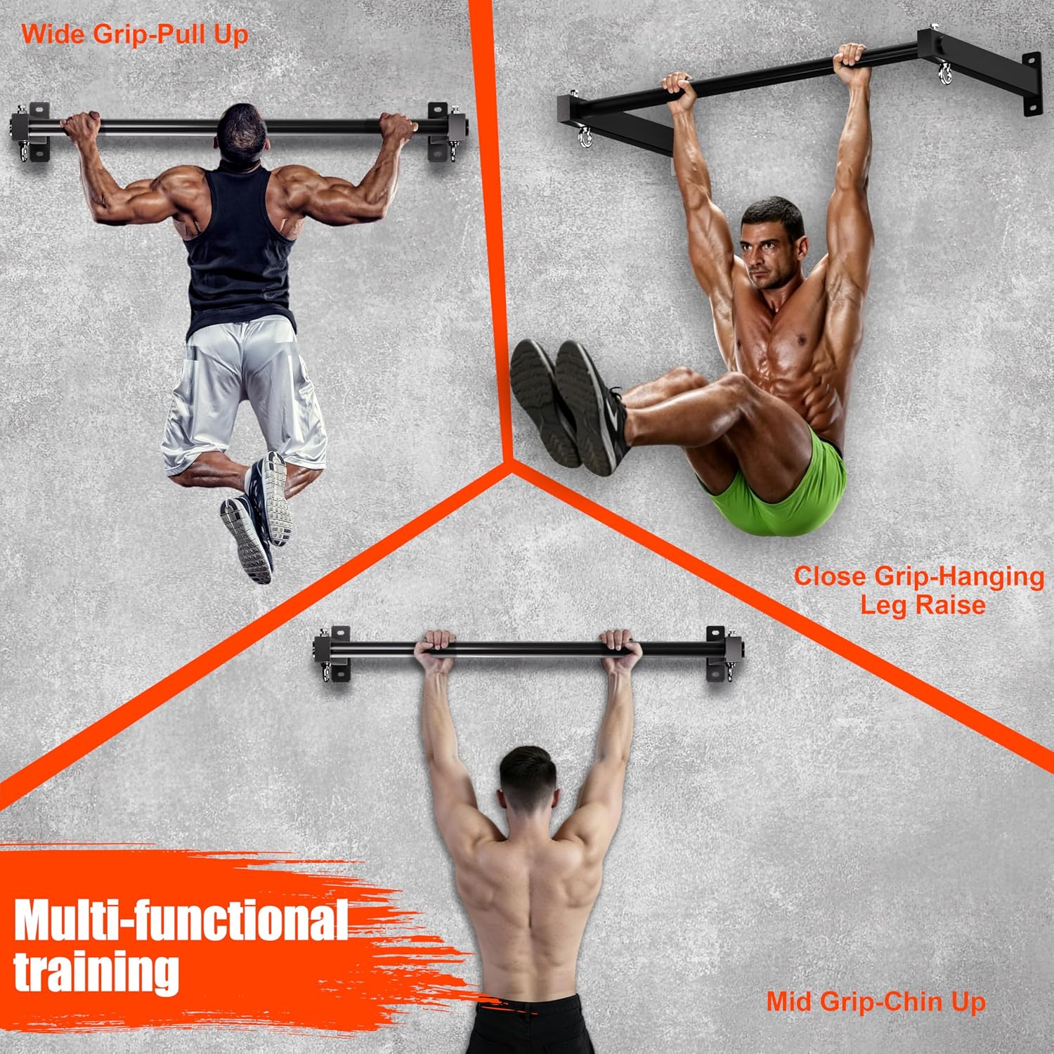 Heavy Duty Wall Mount Pull Up Bar