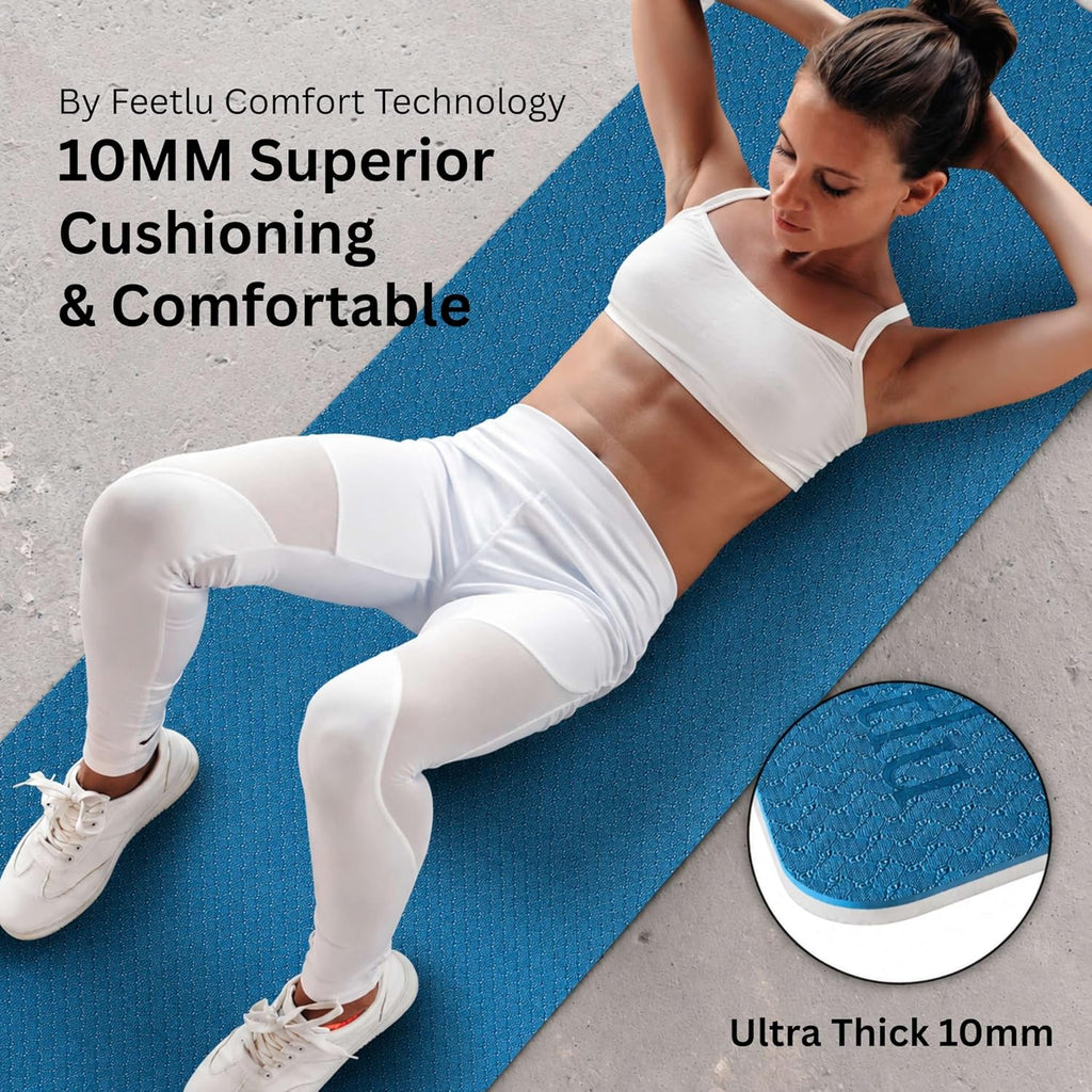 Extra Thick Non Slip Cushioned Yoga Mat